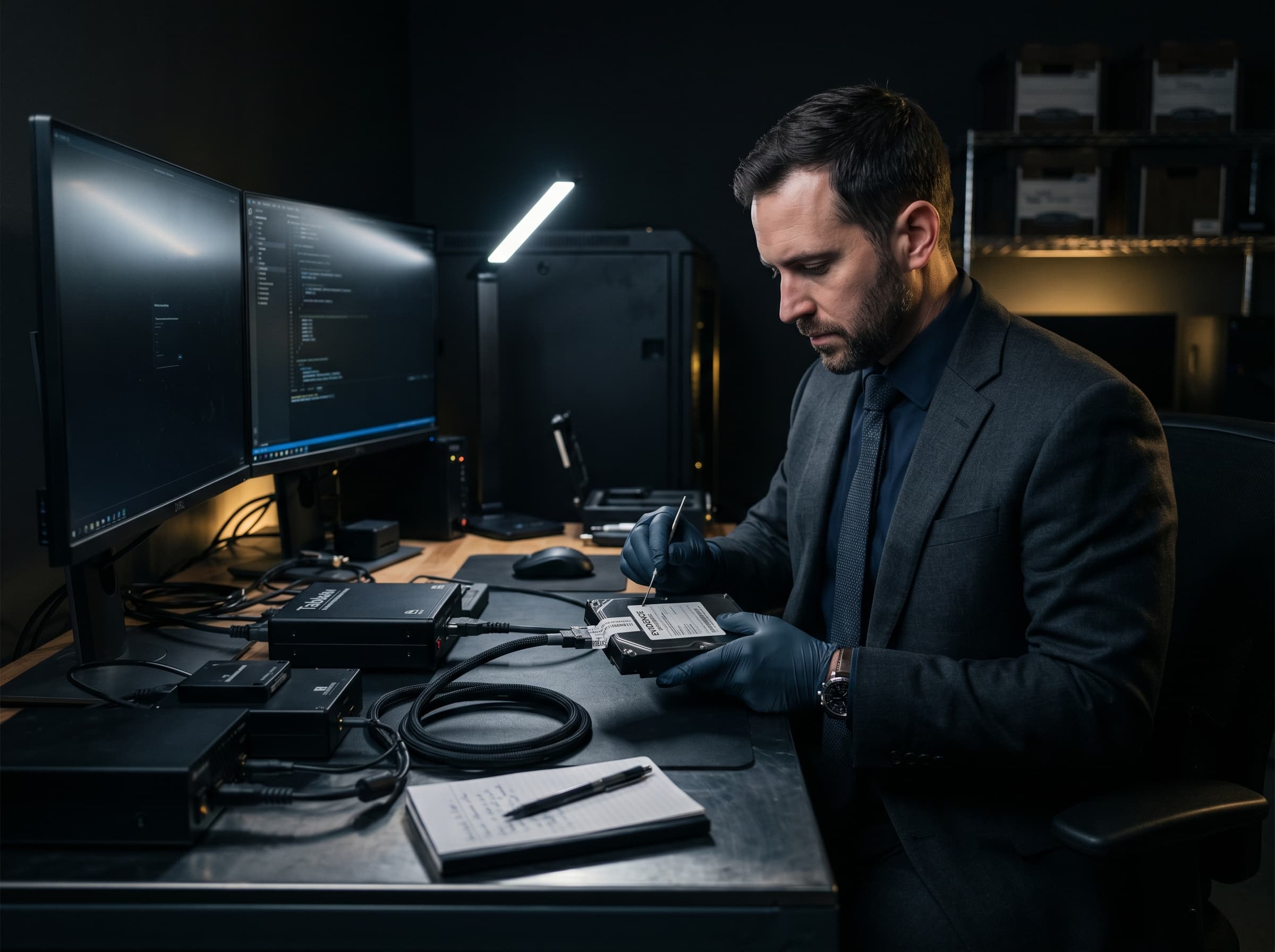 Cyber and investigations service imagery.
